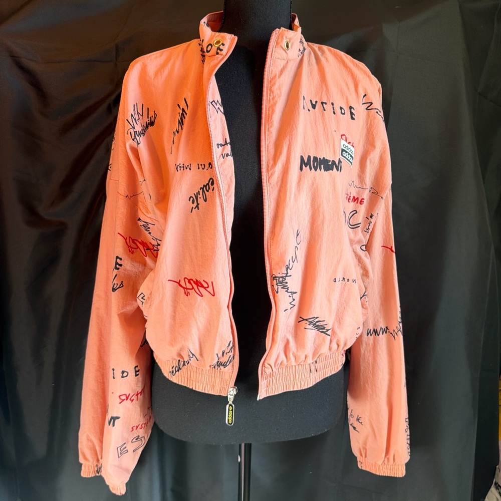 Adidas Peach Graphic windbreaker Jacket
